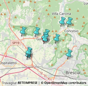 Mappa Via Dante Alighieri, 25064 Gussago BS, Italia (2.92167)