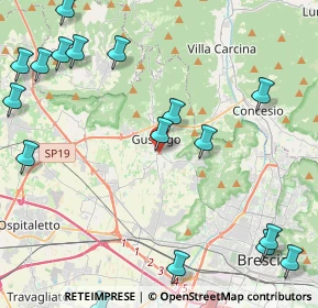 Mappa Via Dante Alighieri, 25064 Gussago BS, Italia (6.3335)