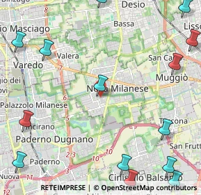 Mappa Via Giuseppe Mazzini, 20834 Nova Milanese MB, Italia (3.35357)