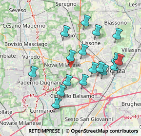 Mappa Via Carlo Porta, 20834 Nova Milanese MB, Italia (3.60647)