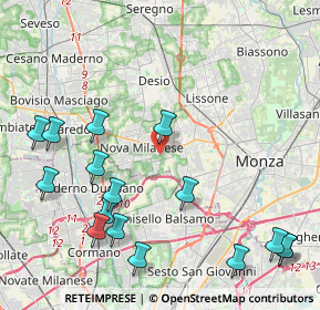 Mappa Via Carlo Porta, 20834 Nova Milanese MB, Italia (5.22625)