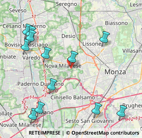 Mappa Via Carlo Porta, 20834 Nova Milanese MB, Italia (5.0575)