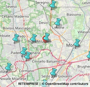 Mappa Via Carlo Porta, 20834 Nova Milanese MB, Italia (5.565)