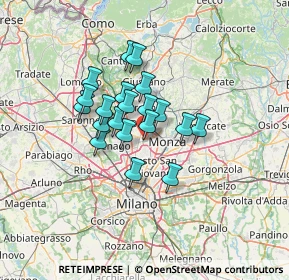 Mappa Via Carlo Porta, 20834 Nova Milanese MB, Italia (9.375)