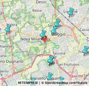 Mappa Via Carlo Porta, 20834 Nova Milanese MB, Italia (2.68083)