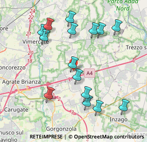 Mappa Via Alessandro Manzoni, 20873 Cavenago di Brianza MB, Italia (4.14067)