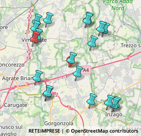 Mappa Via Alessandro Manzoni, 20873 Cavenago di Brianza MB, Italia (4.59421)