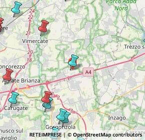 Mappa Via Alessandro Manzoni, 20873 Cavenago di Brianza MB, Italia (7.434)