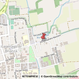 Mappa Via Alessandro Manzoni, 23, 20873 Cavenago di Brianza, Monza e Brianza (Lombardia)