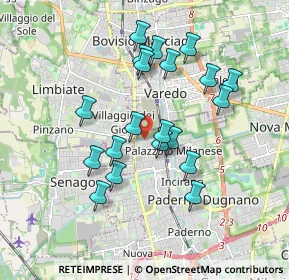 Mappa Via Carlo Farini, 20037 Paderno Dugnano MI, Italia (1.6445)