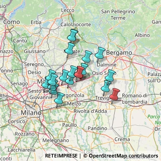 Mappa Via Giosuè Carducci, 20060 Basiano MI, Italia (10.54)