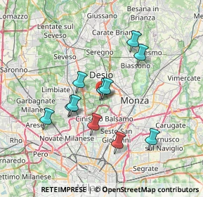 Mappa Via Cecco Angiolieri, 20834 Nova Milanese MB, Italia (6.08636)