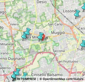 Mappa Via Cecco Angiolieri, 20834 Nova Milanese MB, Italia (3.4475)