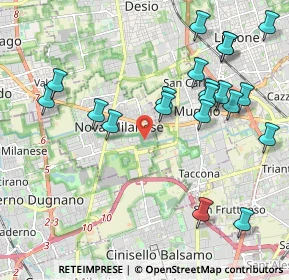 Mappa Via Cecco Angiolieri, 20834 Nova Milanese MB, Italia (2.273)