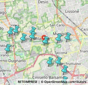 Mappa Via Cecco Angiolieri, 20834 Nova Milanese MB, Italia (2.23692)