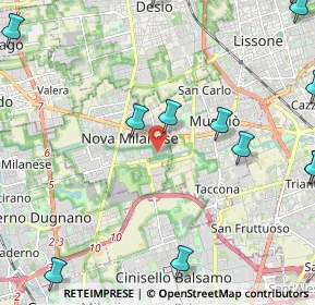 Mappa Via Cecco Angiolieri, 20834 Nova Milanese MB, Italia (3.22857)