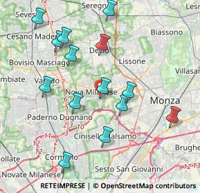 Mappa Via Cecco Angiolieri, 20834 Nova Milanese MB, Italia (4.08571)