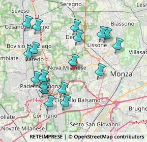 Mappa Via Cecco Angiolieri, 20834 Nova Milanese MB, Italia (4.09611)