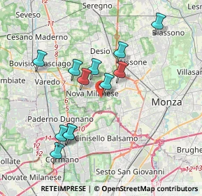 Mappa Via Cecco Angiolieri, 20834 Nova Milanese MB, Italia (3.54417)