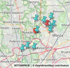 Mappa Via Cecco Angiolieri, 20834 Nova Milanese MB, Italia (3.26636)