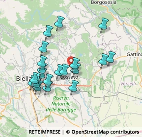 Mappa Via Pietro Maffei, 13836 Cossato BI, Italia (7.0205)