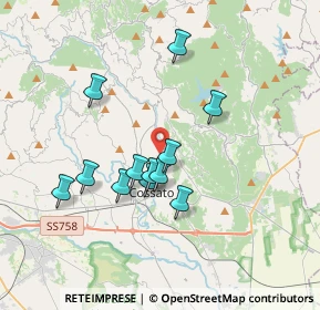Mappa Via Pietro Maffei, 13836 Cossato BI, Italia (3.06167)