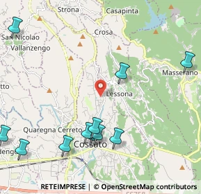 Mappa Via Pietro Maffei, 13836 Cossato BI, Italia (2.73833)