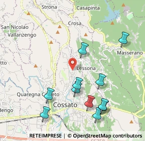 Mappa Via Pietro Maffei, 13836 Cossato BI, Italia (2.21727)