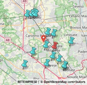 Mappa Via Don Pino Ballabio, 21042 Caronno Pertusella VA, Italia (4.02375)