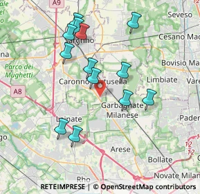 Mappa Via Don Pino Ballabio, 21042 Caronno Pertusella VA, Italia (3.67308)