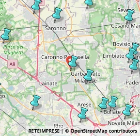 Mappa Via Don Pino Ballabio, 21042 Caronno Pertusella VA, Italia (6.7845)