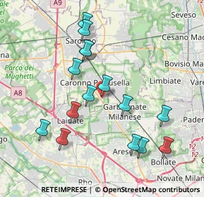 Mappa Via Don Pino Ballabio, 21042 Caronno Pertusella VA, Italia (3.86333)