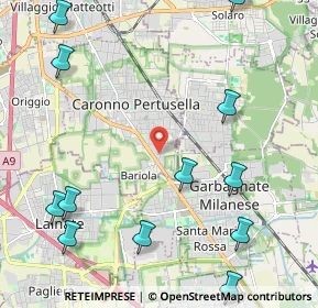 Mappa Via Don Pino Ballabio, 21042 Caronno Pertusella VA, Italia (2.8775)