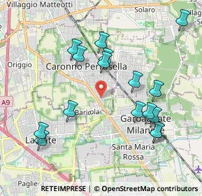 Mappa Via Don Pino Ballabio, 21042 Caronno Pertusella VA, Italia (2.06188)