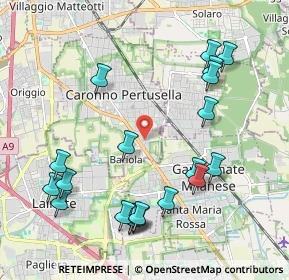 Mappa Via Don Pino Ballabio, 21042 Caronno Pertusella VA, Italia (2.3045)