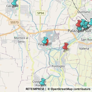 Mappa Via Palazzolo, 24050 Palosco BG, Italia (3.6007142857143)