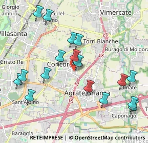 Mappa Via Giuseppe Mazzini, 20863 Concorezzo MB, Italia (2.20118)