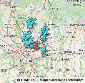 Mappa Via Giuseppe Mazzini, 20863 Concorezzo MB, Italia (9.133)