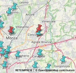Mappa Via Giuseppe Mazzini, 20863 Concorezzo MB, Italia (6.7695)