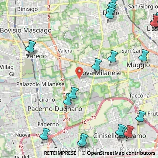 Mappa Via G. Saragat, 20054 Nova Milanese MB, Italia (3.4405)