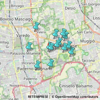 Mappa Via G. Saragat, 20054 Nova Milanese MB, Italia (1.25571)