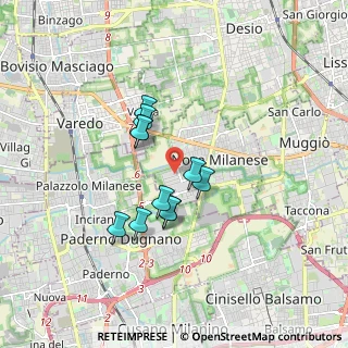 Mappa Via G. Saragat, 20054 Nova Milanese MB, Italia (1.32545)
