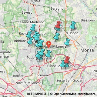 Mappa Via G. Saragat, 20054 Nova Milanese MB, Italia (3.2625)