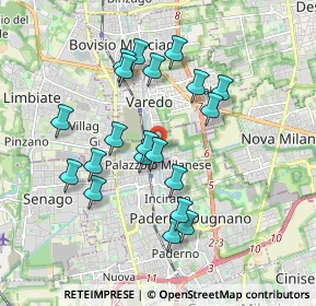 Mappa Via San Martino, 20037 Paderno Dugnano MI, Italia (1.6925)
