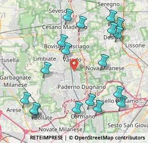 Mappa Via Garibaldi, 20037 Paderno Dugnano MI, Italia (4.86444)