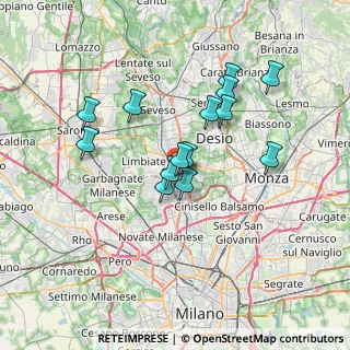 Mappa Via Garibaldi, 20037 Paderno Dugnano MI, Italia (5.92357)