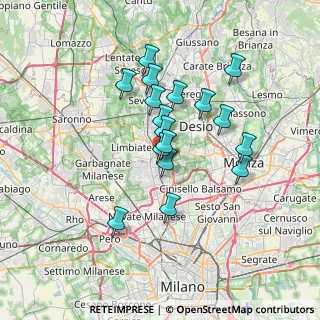 Mappa Via San Martino, 20037 Paderno Dugnano MI, Italia (5.76294)