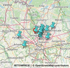 Mappa Via 8 Marzo, 20812 Limbiate MB, Italia (8.52364)