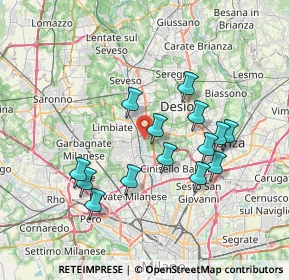 Mappa Viale Bagatti, 20037 Paderno Dugnano MI, Italia (6.64786)