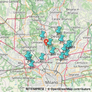 Mappa Viale Bagatti, 20030 Paderno Dugnano MI, Italia (6.64786)
